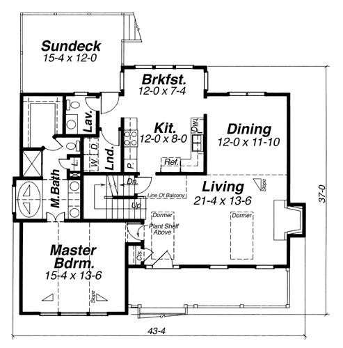 First Floor image of Lancaster House Plan